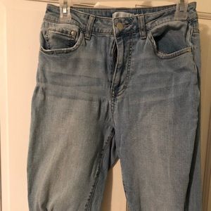 Light Wash Ripped Boyfriend Jeans